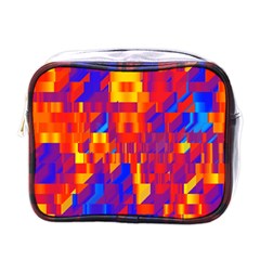 Geometric Pattern Fluorescent Colorful Mini Toiletries Bag (one Side) by Jancukart