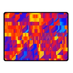 Geometric Pattern Fluorescent Colorful Fleece Blanket (small)