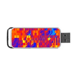 Geometric Pattern Fluorescent Colorful Portable Usb Flash (one Side)