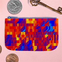 Geometric Pattern Fluorescent Colorful Large Coin Purse