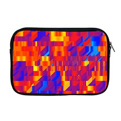 Geometric Pattern Fluorescent Colorful Apple Macbook Pro 17  Zipper Case by Jancukart