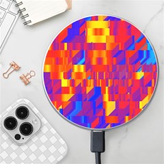 Geometric Pattern Fluorescent Colorful Wireless Fast Charger(white) by Jancukart