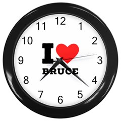 I Love Bruce Wall Clock (black) by ilovewhateva