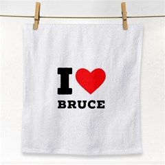 I Love Bruce Face Towel by ilovewhateva