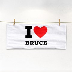 I Love Bruce Hand Towel by ilovewhateva