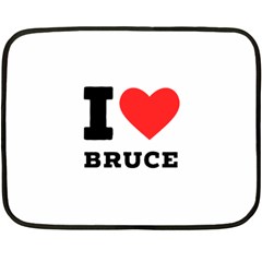 I Love Bruce Fleece Blanket (mini) by ilovewhateva