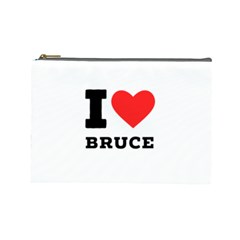 I Love Bruce Cosmetic Bag (large) by ilovewhateva