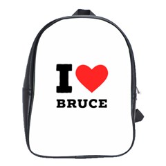 I Love Bruce School Bag (large) by ilovewhateva