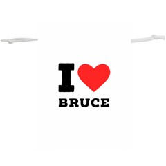 I Love Bruce Lightweight Drawstring Pouch (xl) by ilovewhateva