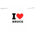 I love bruce Lightweight Drawstring Pouch (XL) Front