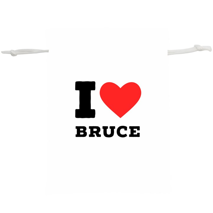 I love bruce Lightweight Drawstring Pouch (XL)