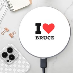 I Love Bruce Wireless Fast Charger(white) by ilovewhateva