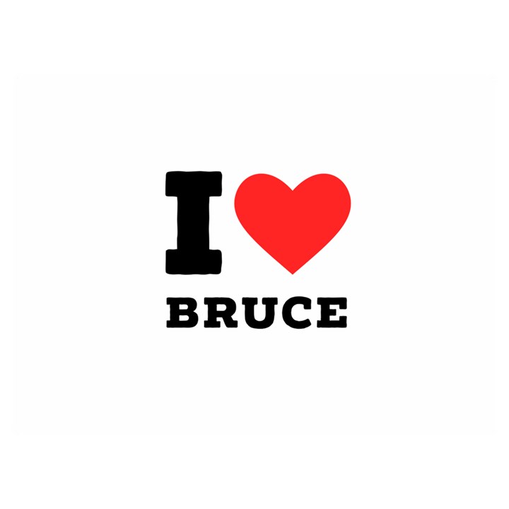 I love bruce Two Sides Premium Plush Fleece Blanket (Extra Small)