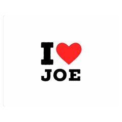 I Love Joe Two Sides Premium Plush Fleece Blanket (medium) by ilovewhateva