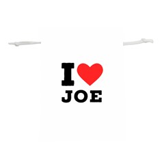 I Love Joe Lightweight Drawstring Pouch (l) by ilovewhateva