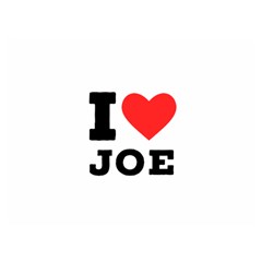 I Love Joe Premium Plush Fleece Blanket (extra Small) by ilovewhateva