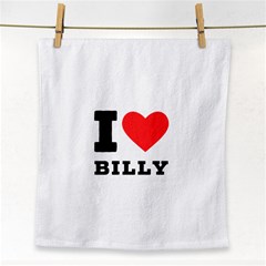 I Love Billy Face Towel by ilovewhateva