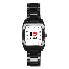 I Love Billy Stainless Steel Barrel Watch by ilovewhateva