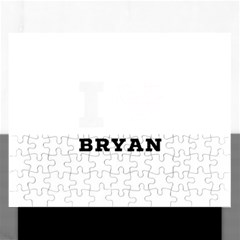 I Love Bryan Rectangular Jigsaw Puzzl by ilovewhateva