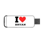 I love bryan Portable USB Flash (One Side) Front