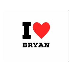 I Love Bryan Premium Plush Fleece Blanket (large) by ilovewhateva