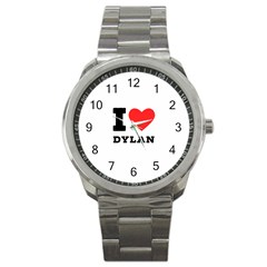 I Love Dylan  Sport Metal Watch by ilovewhateva