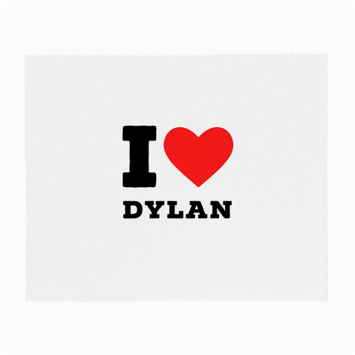 I love Dylan  Small Glasses Cloth (2 Sides)