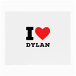 I love Dylan  Small Glasses Cloth (2 Sides) Back