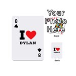 I love Dylan  Playing Cards 54 Designs (Mini) Front - Spade8