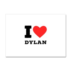 I Love Dylan  Crystal Sticker (a4) by ilovewhateva