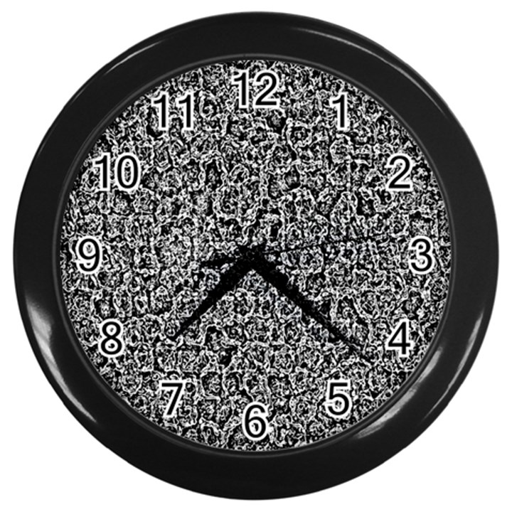 Abstract-0025 Wall Clock (Black)