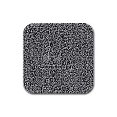 Abstract-0025 Rubber Square Coaster (4 Pack)