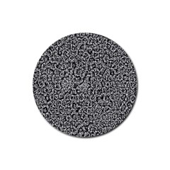 Abstract-0025 Rubber Coaster (round) by nateshop