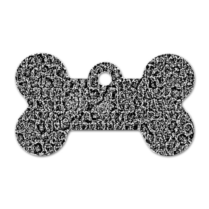 Abstract-0025 Dog Tag Bone (One Side)