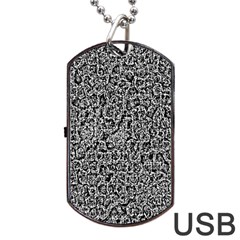 Abstract-0025 Dog Tag Usb Flash (two Sides) by nateshop