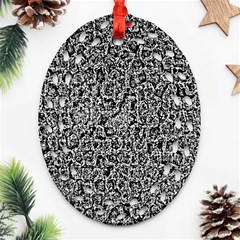 Abstract-0025 Oval Filigree Ornament (two Sides)