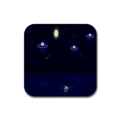 Alien Navi Rubber Square Coaster (4 Pack) by nateshop