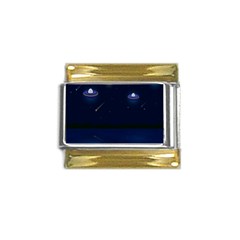 Alien Navi Gold Trim Italian Charm (9mm)