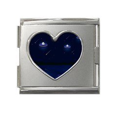 Alien Navi Mega Link Heart Italian Charm (18mm)