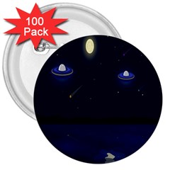 Alien Navi 3  Buttons (100 Pack) 