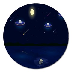 Alien Navi Magnet 5  (round)