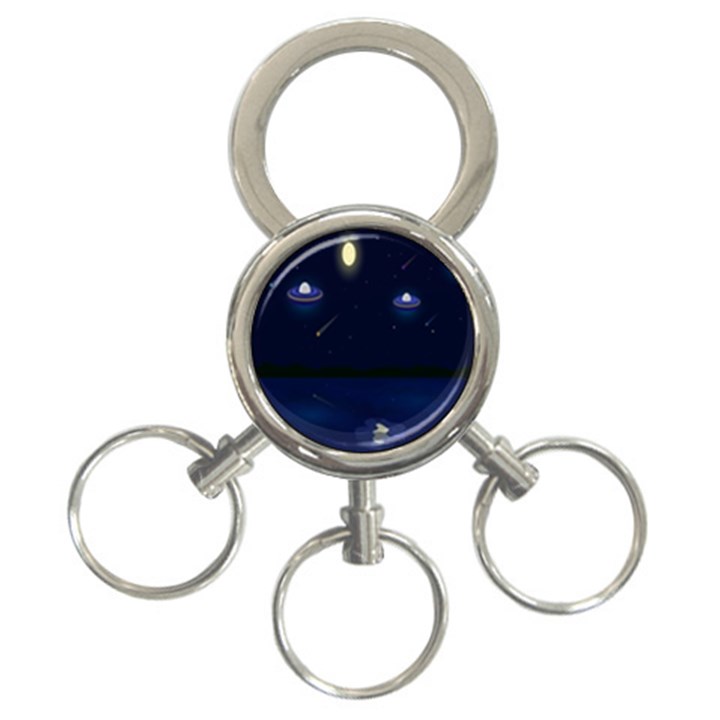 Alien Navi 3-Ring Key Chain