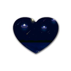 Alien Navi Rubber Heart Coaster (4 Pack)