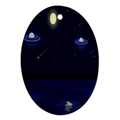 Alien Navi Oval Ornament (two Sides)