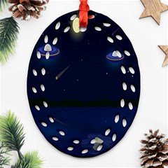 Alien Navi Ornament (oval Filigree) by nateshop