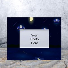 Alien Navi White Tabletop Photo Frame 4 x6  by nateshop