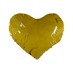 Background-0027 Standard 16  Premium Flano Heart Shape Cushions by nateshop