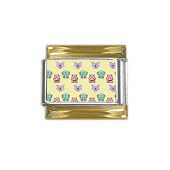 Animals-17 Gold Trim Italian Charm (9mm)