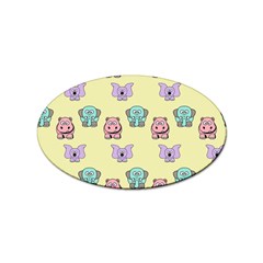 Animals-17 Sticker Oval (100 Pack) by nateshop