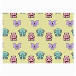 Animals-17 Large Glasses Cloth (2 Sides) Front